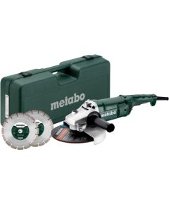 Leņķa slīpmašīna Metabo WE 2200-230; 2200 W; 230 mm; 13,5 Nm + piederumi