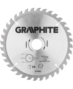Griešanas disks kokam Graphite 57H682; 205x30 mm