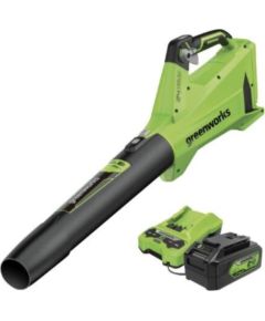 Akumulatora lapu pūtējs Greenworks BL24L411-01; 24 V; 1x4,0 Ah akum.