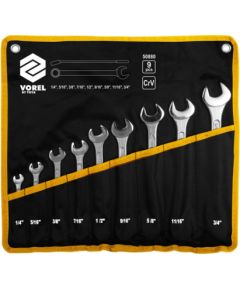 Kombinētu uzgriežņu atslēgu komplekts Vorel 50880; 9 gab. Mehāniskie instrumenti