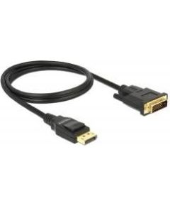 Delock Cable Displayport 1.2 (M) - DVI 24+1 (M) passive  2m; black