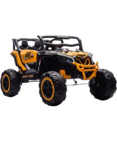 Lean Cars M2 Yellow Battery-Powered Vehicle 4x4