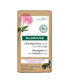 Klorane Pivoine Shampoo Bar - Tuhý šampon pro citlivou pokožku hlavy 80.0g Smaržas - NESAKĀRTOTS