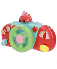 Playgo Muzikāla rotaļlieta stūre Peppa Pig ar skaņu no 6 men. CB39159 Muzikālās rotaļlietas