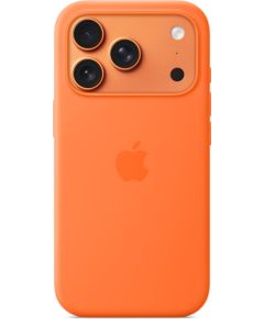 Apple iPhone 17 Pro Silicone Case with MagSafe, Orange Oriģinālie maciņi