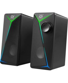 PC Speakers 2.0 DEFENDER J5 2.0 6W LED USB black