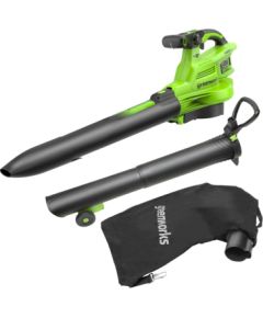 Akumulatora lapu sūcējs-pūtējs Greenworks BL48L01-01; 2x24 V (bez akumulatora un lādētāja)