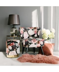 Пуф LA PERLA D35xH42см, материал покрытия: бархатная ткань, цвет: цветистый Мебель для прихожей