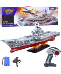 Leantoys Large Remote Controlled Aircraft Carrier RC Lights 30 km/h 1:438