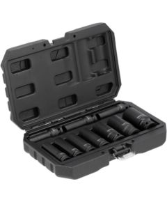 Uzgriežņu galviņu komplekts Yato YT-10557; 1/2''; 10-27 mm; 10 gab.