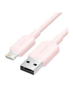 CABLE USB2.0 TO LIGHTNING/1M PINK LAMPF VENTION Data USB kabeļi