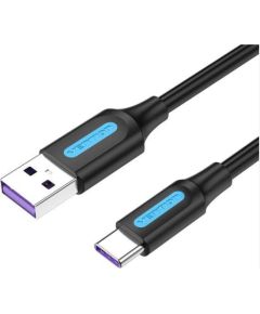 CABLE USB-C TO USB2.0/2M BLACK CORBH VENTION Data USB kabeļi