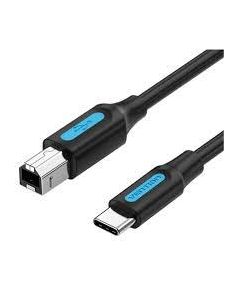 CABLE USB-C TO USB 2.0B/2M BLACK CQUBH VENTION Дата USB-кабели