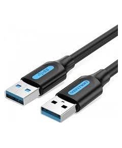 CABLE USB3.0 MALE TO MALE/0.5M BLACK CONBD VENTION Data USB kabeļi