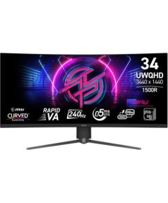 LCD Monitor MSI 34 " 3440 x 1440 pixels Native aspect ratio 21:9 LCD MPG346CQRFX24