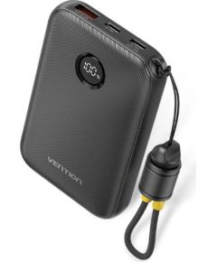 POWER BANK USB 10000MAH 22.5W/BLACK FKAB0-C VENTION Power-банки