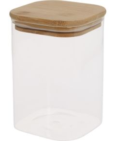 Glass jar JAR 10x10xH14cm 1100ml with bamboo lid