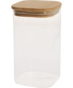Glass jar JAR 10x10xH17,5cm 1400ml with bamboo lid