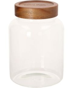 Glass jar RIVA D13xH19cm 1930ml acacia wood with lid