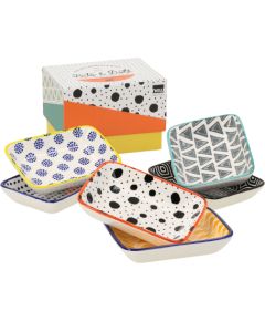 Bowls AIMII 6pcs D9,5xH2cm in a box, mix