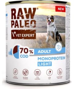 VetExpert Raw Paleo Dorsz/Cod Light Adult Can 800g