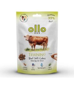 OLLO Air Dried Training Beef Cubes - dog treat - 80g