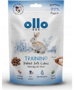 OLLO Air Dried Training Rabbit Cubes - dog treat - 80g