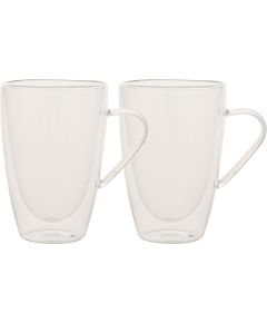 Mugs DOUBLE 2pcs 350ml glass with double wall
