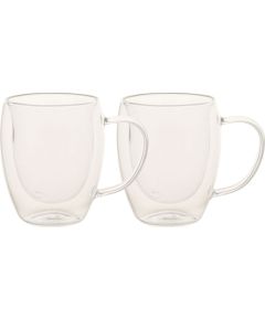 Mugs DOUBLE 2pcs 300ml glass with double wall