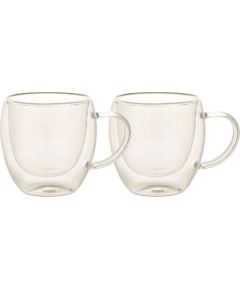 Mugs DOUBLE 2pcs 200ml glass with double wall