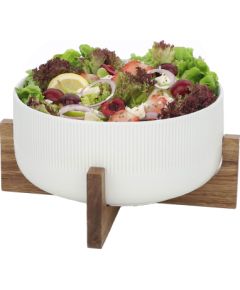 Bowl POLO D22,5xH10cm 2.7L white, with stand
