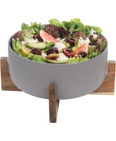 Bowl POLO D22,5xH10cm 2.7L grey with stand