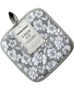 Pot cloths AIMAI 2pcs 20x20cm, grey flower