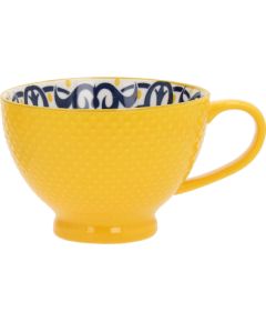 Mug SEREN H7,7cm 355ml, yellow/blue