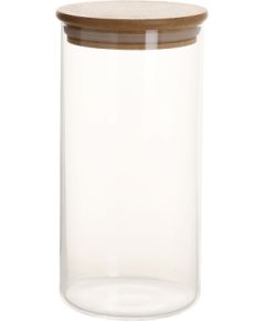 Glass jar JARA D8,3xH17cm 1000ml with bamboo lid