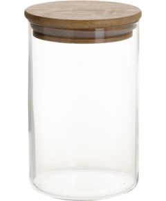 Glass jar JARA D8,3xH13cm 790ml with bamboo lid