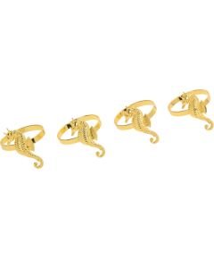 Napkin rings GLAMOR 4pcs, seahorse