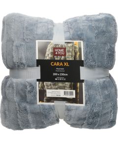 Pleds CARA XL 200×230 cm, zilgani pelēks
