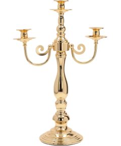 Candlestick LAUDRE 3 pcs 28xH49cm, gold