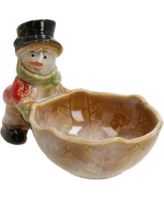 Dekorācija AMY SNOWMAN, 16×10×9.5 cm Ziemassvētku dekorācijas