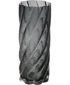 Vase LAURO D10xH25cm, grey glass