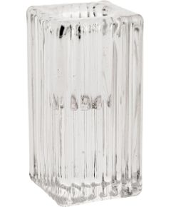 Candle holder GELSA 4x4xH7.5cm, glass