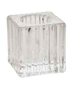 Candle holder GELSA 4x4xH4cm, glass