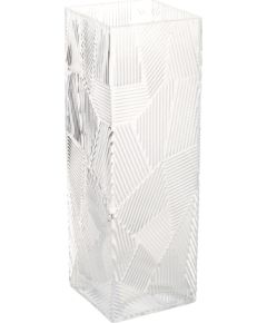 Vase ZANA 10x10xH30cm, clear glass