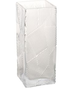 Vase ZANA 10x10xH25cm, transparent glass
