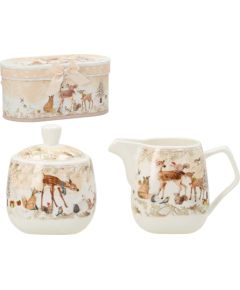 Sugar box and cream jug in MIA DEER gift box