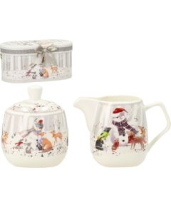 Sugar bowl and cream jug MIA SNOW, in a gift box