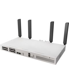 MikroTik Cloud Router Switch with RouterOS L5 Rackmount Case CRS418-8P-8G-2S+5axQ2axQ-RM