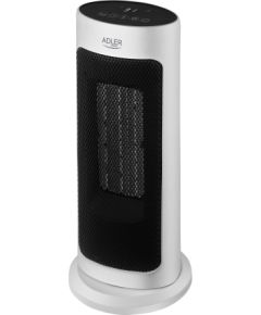 Adler Tower Fan Heater with Timer AD 7738 Ceramic 2000 W Number of power levels 2 Suitable for rooms up to 25 m² White
