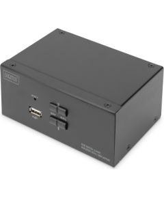 Digitus KVM Switch, 2-Port, Dual Display, 4K, DisplayPort | DS-12862